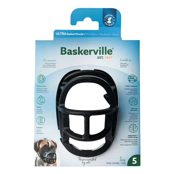 Baskerville Muzzle Ultra Size 5 Black