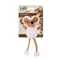 AFP Lambswool - Mouse Dangler- Tan/Grey/Brown