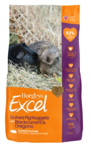 Burgess Excel Adult Guinea Pig Nuggets with Blackcurrant & Oregano 1.5kg