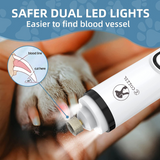 Pet Nail Grinder with 2 LED Lights Upgraded 3-Speed Electric Cordless