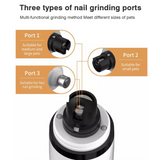 Pet Nail Grinder with 2 LED Lights Upgraded 3-Speed Electric Cordless