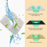 Cat Water Fountain Filter Replacement - Triple-Action Pet Drinking Fountain Filter