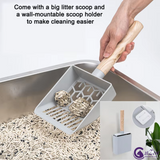 CatZest Stainless Steel Extra Large Cat Litter Box with High Sides – Leakproof, Easy Clean, Includes Scoop Footboard & Detachable Base