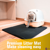 Cat Litter Mat Double Layer Waterproof Urine Proof Trapping Mat