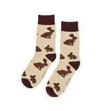 Save the Hare Cream Bamboo Socks
