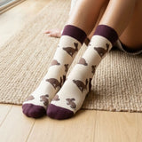 Save the Hare Cream Bamboo Socks
