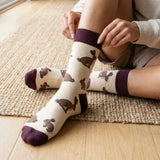 Save the Hare Cream Bamboo Socks