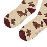 Save the Hare Cream Bamboo Socks