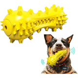 Dog Chew Toy - Squeaky Toothbrush Durable Rubber Toys for Teeth Cleaning