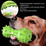 Dog Chew Toy - Squeaky Toothbrush Durable Rubber Toys for Teeth Cleaning