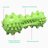 Dog Chew Toy - Squeaky Toothbrush Durable Rubber Toys for Teeth Cleaning