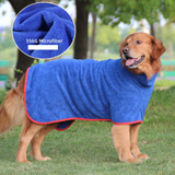 Dog Drying Towel Robe Microfiber Absorbent with Adjustable Strap