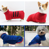 Dog Drying Towel Robe Microfiber Absorbent with Adjustable Strap