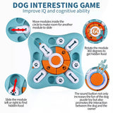 Dog Puzzle Toys, Squeaky Treat Dispensing Dog Enrichment Toys for IQ