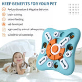 Dog Puzzle Toys, Squeaky Treat Dispensing Dog Enrichment Toys for IQ