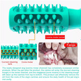 Dog Teeth Cleaning Squeaking Molar Rod Play Bite Toothbrush Toy