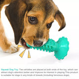 Dog Teeth Cleaning Squeaking Molar Rod Play Bite Toothbrush Toy