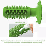 Dog Teeth Cleaning Squeaking Molar Rod Play Bite Toothbrush Toy