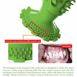 Dog Teeth Cleaning Squeaking Molar Rod Play Bite Toothbrush Toy