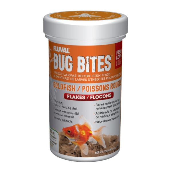 Fluval Bug Bites Goldfish Flakes 45gr