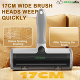 GroomWhiz Portable Pet Hair Remover – Reusable Lint Roller Perfect for Furniture, Couch, Carpet, Clothing & Bedding