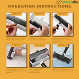 GroomWhiz Portable Pet Hair Remover – Reusable Lint Roller Perfect for Furniture, Couch, Carpet, Clothing & Bedding