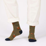 Green Cow Bundle of 2 Bamboo Sock Set