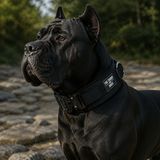 The Tough Ones 7cm Extra-Wide Padded Tactical Dog Collar – Black