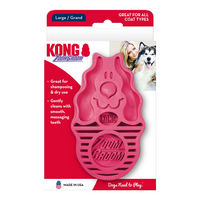 KONG Zoom Groom Dog Pink Raspberry Large