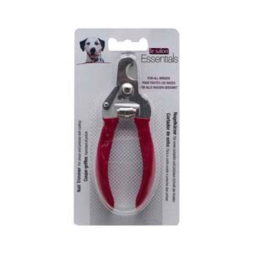 Le Salon Essentials Dog Nail Trimmer For use on small, medium or large sized dogs. Regular nail clipping is recommended for every pet. Always keep a cautery substance on hand while trimming (such as Hagen Antiseptic First aid Cream) to stop bleeding in case of accidents.