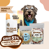 Kooky Kibble Grain-Free Dog Bundle with Treats & Toppers