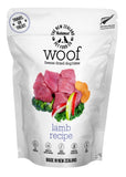 NZ Natural WOOF freeze dried lamb recipe dog bites 50g in a white resealable pouch.