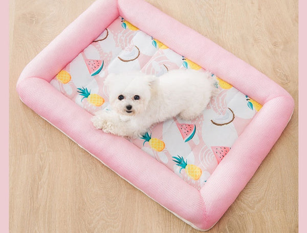 M Soft Breathable Pet Lay Cooling Mat Pad Bed For Summer Dog Cat Pup