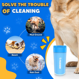 PAWMOM Dog Paw Cleaner Upgraded 2 In 1 Portable Dog Paw Washer