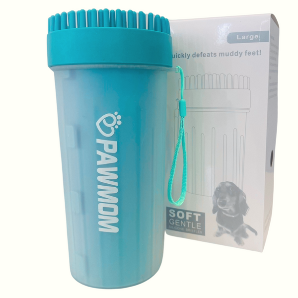 PAWMOM Dog Paw Cleaner Upgraded 2 In 1 Portable Dog Paw Washer