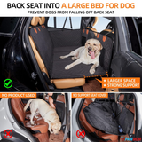 PAWMOM Pet Car Seat Cover Upgraded 6-IN-1 Waterproof & Scratch Proof Nonslip with Heavy-Duty Hard Bottom