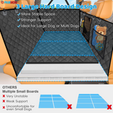 PAWMOM Pet Car Seat Cover Upgraded 6-IN-1 Waterproof & Scratch Proof Nonslip with Heavy-Duty Hard Bottom