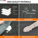 PAWMOM Pet Car Seat Cover Upgraded 6-IN-1 Waterproof & Scratch Proof Nonslip with Heavy-Duty Hard Bottom