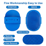 Pet Bath Grooming Brush, Adjustable Soft Silicone Comb