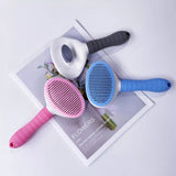 Grooming Shedding Brush, Self Cleaning Slicker Brush for Dog Cat Bunny