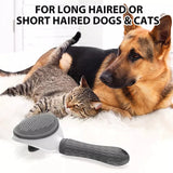 Grooming Shedding Brush, Self Cleaning Slicker Brush for Dog Cat Bunny