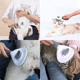 Grooming Shedding Brush, Self Cleaning Slicker Brush for Dog Cat Bunny
