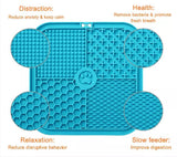Pet Licking Mat - Food Slow Feeder Pad for Dog Anxiety Relief