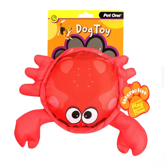 Pet One Dog Toy Crab With Big Squeaker 24x26cm