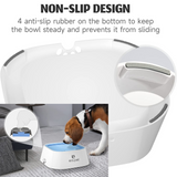 Pet Water Bowl No-Spill Carried Floating Slow Water Feeder