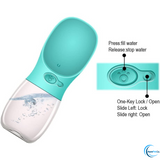 Portable Dog Water Bottle, Leak Proof with Drinking Feeder