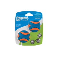 Chuckit! Ultra Squeaker Ball Sml - 2pk