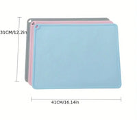 Silicone Pet Bowl Mat - Blue