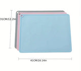 Silicone Pet Bowl Mat - Blue