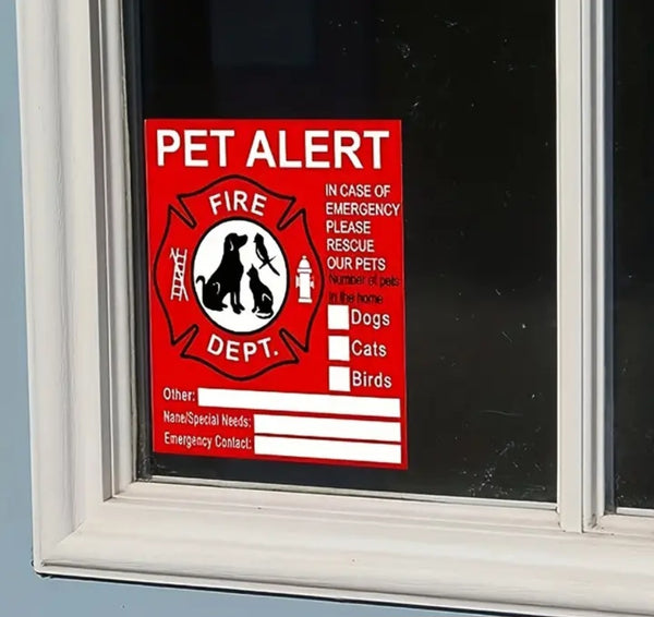 Pet Alert Sticker